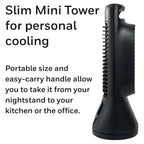 13" Black Quietset Oscillating Table Fan, 10Ft Air Circulation Power, 4 Speed, A