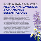 Dr Teal'S Moisturizing Bath & Body Oil, Moisture + Sleep Blend with Melatonin & Essential Oils, 8.8 Fl Oz.