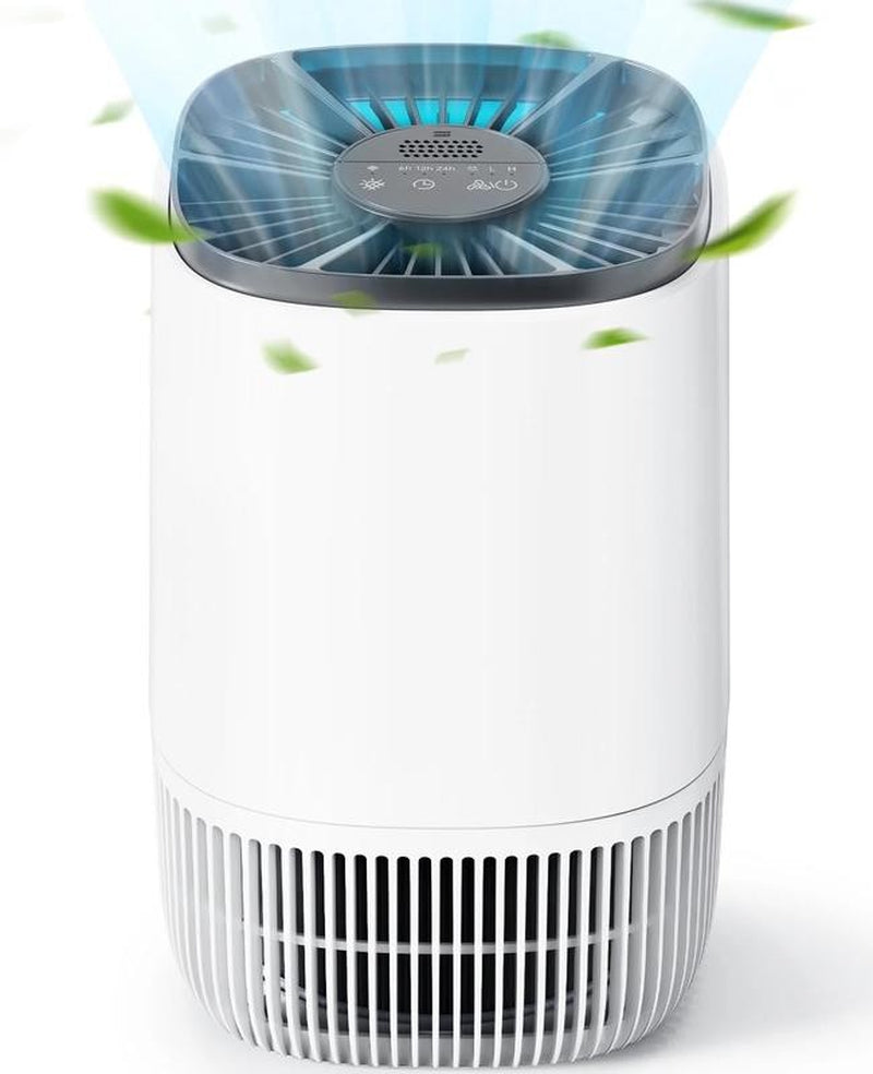 Air Purifiers for Home, HEPA Air Cleaner for Smoke Pollen Pet Dander Hair Portab