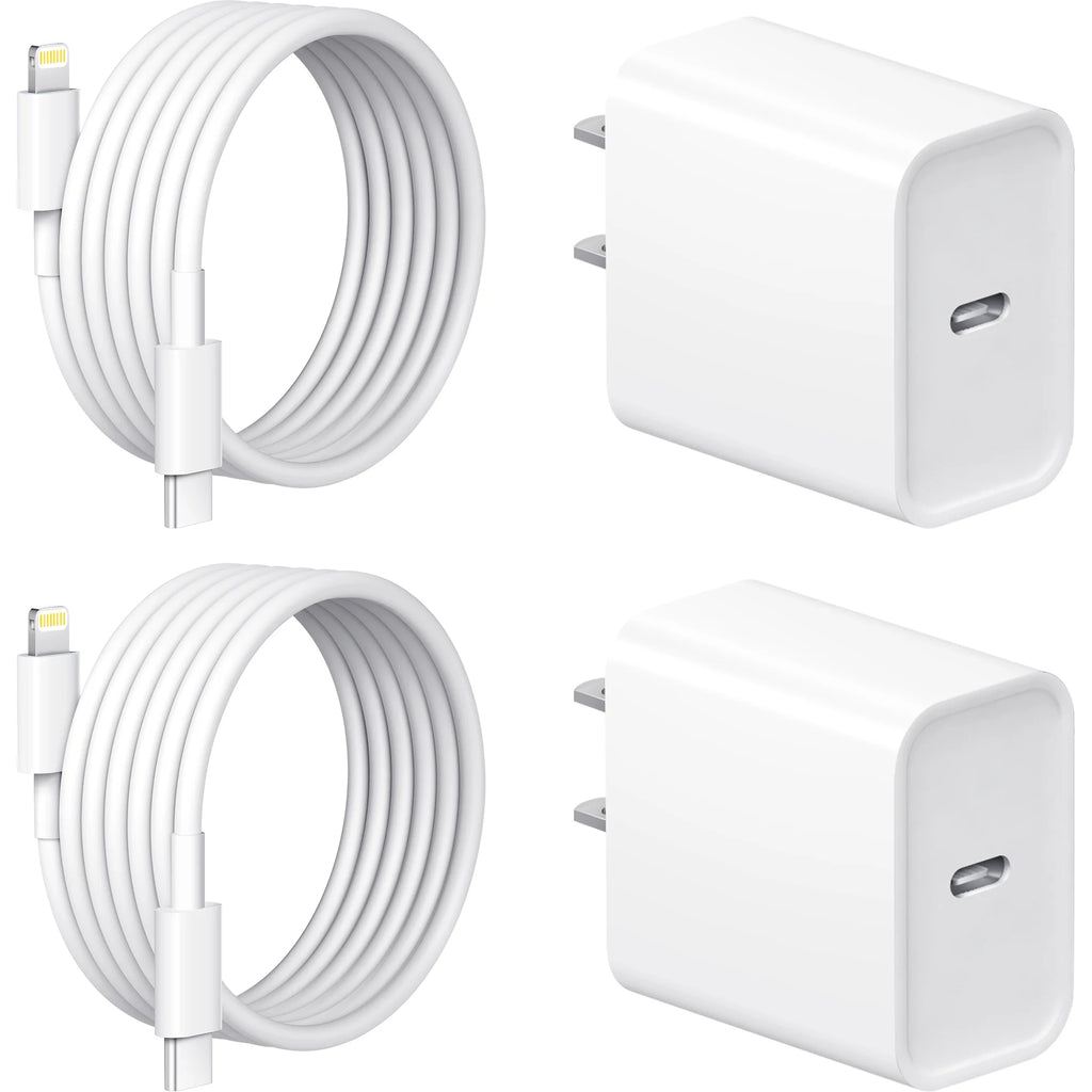 Jucdeke Iphone 14 13 12 11 Super Fast Charger-High Speed Iphone Charger-2-Pack 20W PD USB C 6FT Wall Charger Compatible with Iphone 14/13/13Pro/12/12 Pro/11/11Pro/Xs/Max/Xr/X/8/8 Plus