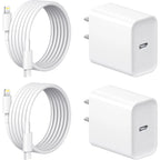Jucdeke Iphone 14 13 12 11 Super Fast Charger-High Speed Iphone Charger-2-Pack 20W PD USB C 6FT Wall Charger Compatible with Iphone 14/13/13Pro/12/12 Pro/11/11Pro/Xs/Max/Xr/X/8/8 Plus