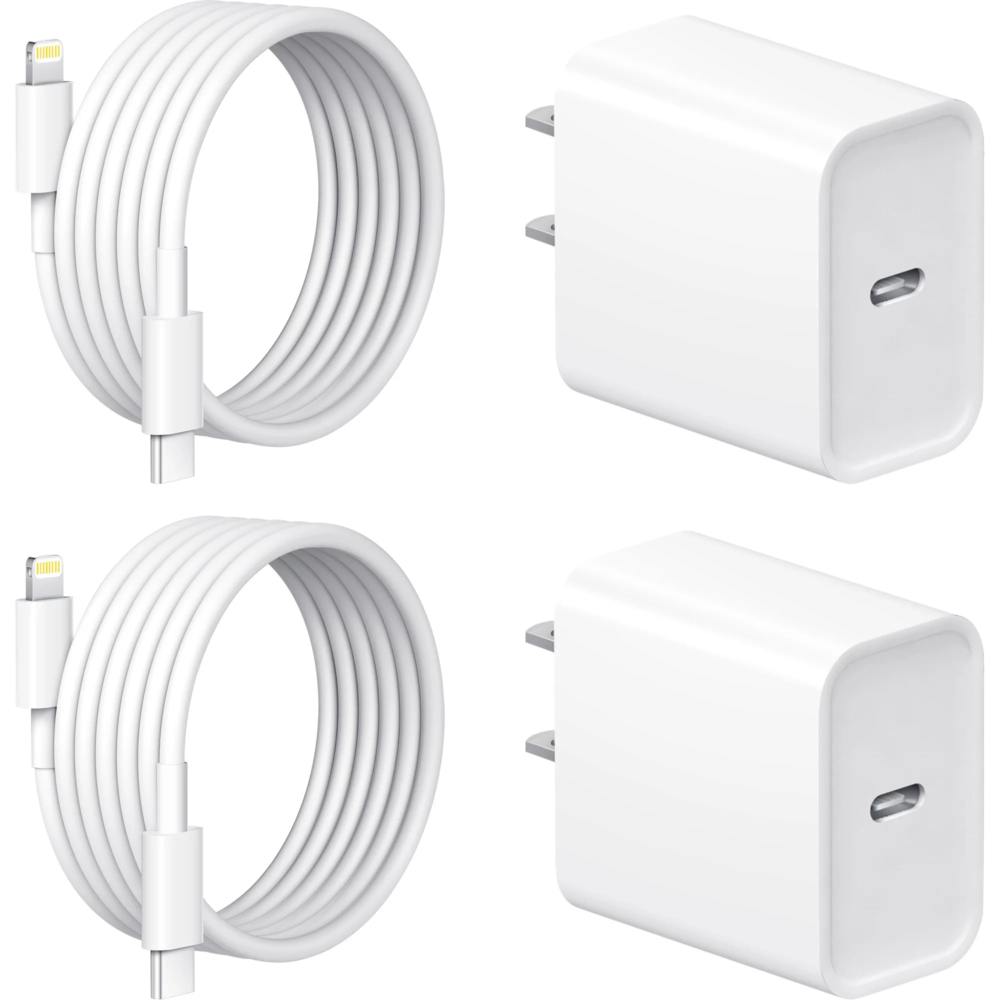 Jucdeke Iphone 14 13 12 11 Super Fast Charger-High Speed Iphone Charger-2-Pack 20W PD USB C 6FT Wall Charger Compatible with Iphone 14/13/13Pro/12/12 Pro/11/11Pro/Xs/Max/Xr/X/8/8 Plus