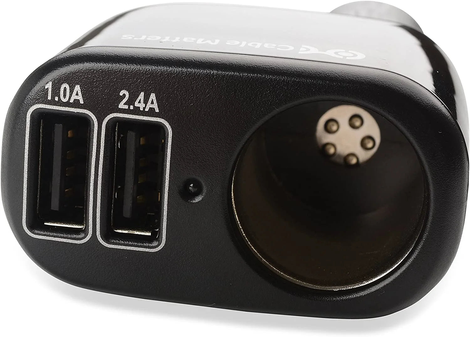 17W 3.4A Car Charger with Lighter Socket and Dual USB Charging Ports