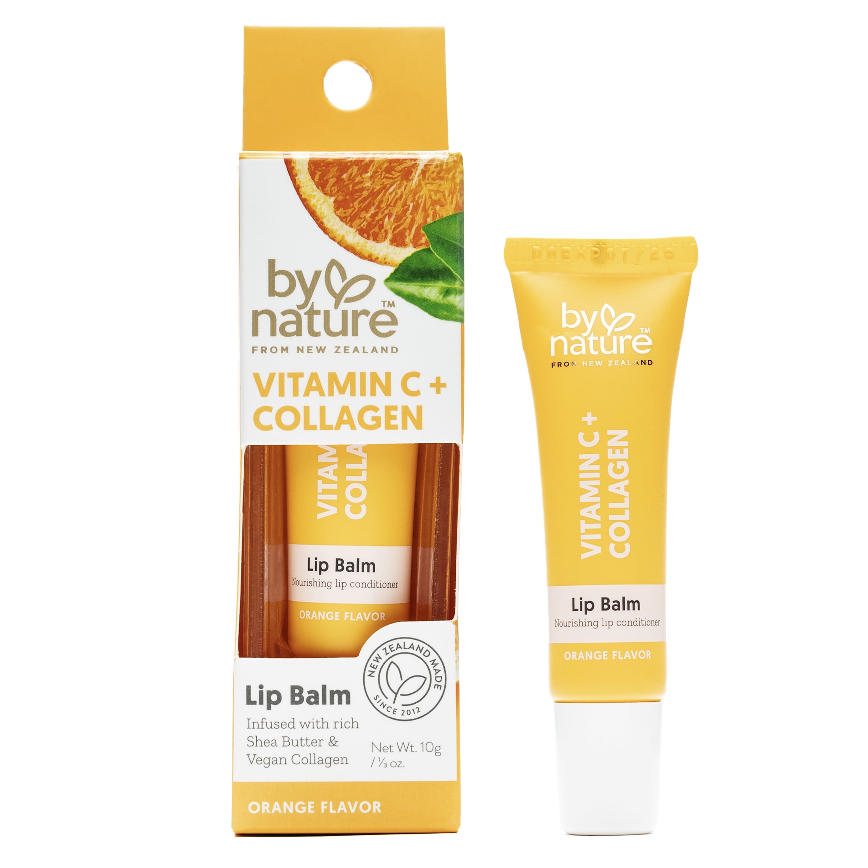 By Nature from New Zealand Vitamin C & Collagen Lip Balm, Rejuvenate & Smooth Lips, 1 Each