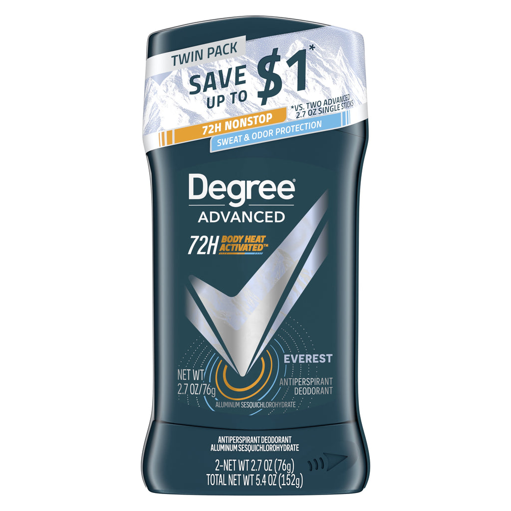 Advanced Women'S Long Lasting Antiperspirant Deodorant Stick Twin Pack, Everest, 2.7 Oz