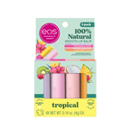100% Natural Lip Balm- Tropical Variety Pack, 0.14 Oz, Pack of 4