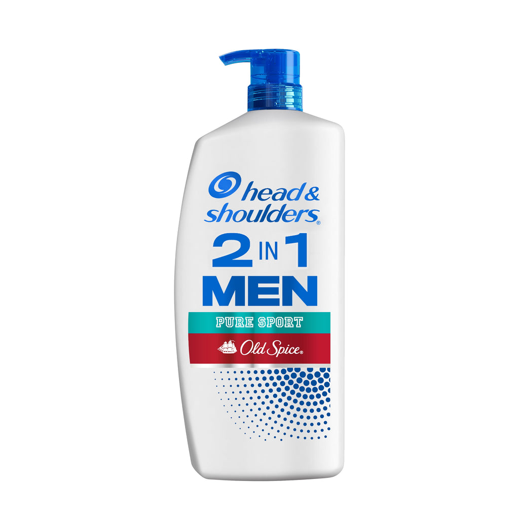 Head & Shoulders Men'S 2 in 1 Dandruff Shampoo and Conditioner, Old Spice Pure Sport, 28.2 Fl Oz