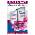 Head and Shoulders Dandruff Shampoo and Conditioner Dual Pack, Smooth & Silky, 12.5Oz & 10.9Oz