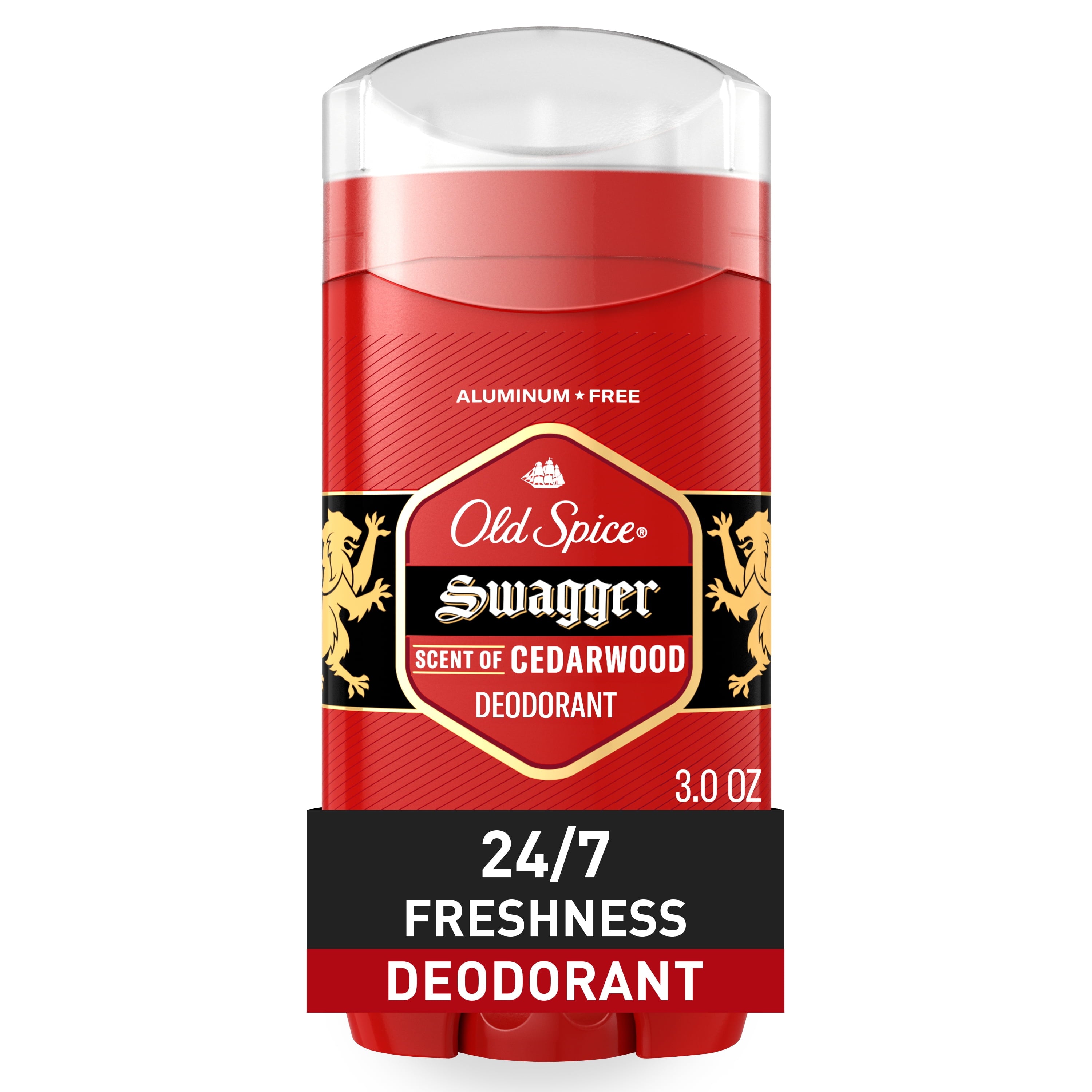 Aluminum Free Deodorant for Men, Invisible Solid Stick, Swagger, 3.0 Oz