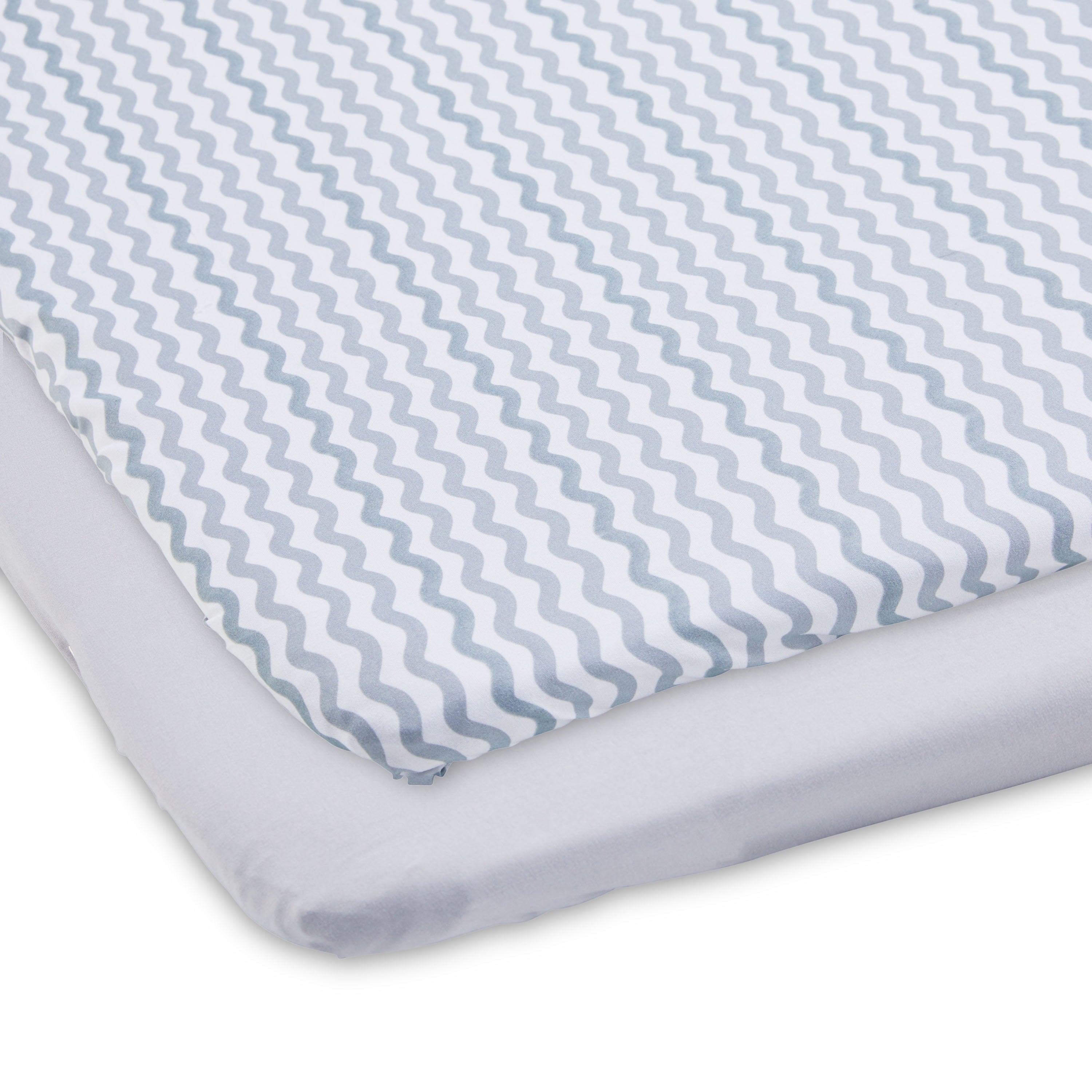 Parent'S Choice Playard Sheets, Gray Chevron, 2 Count