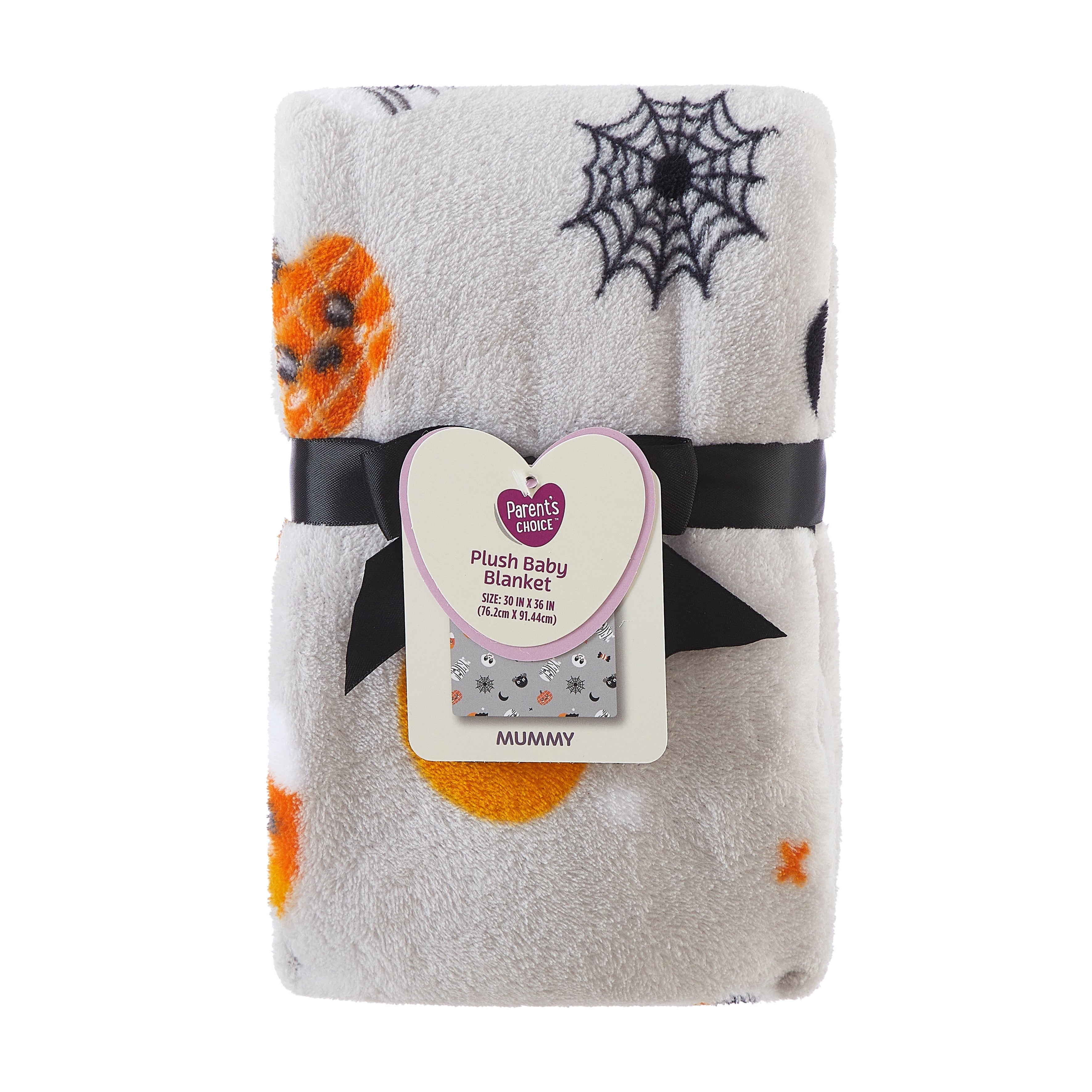 Parent'S Choice 30" X 36" Halloween Baby Blanket, Gray