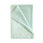 Parent'S Choice 30" X 40" Reverse Backdye Faux Fur to Micromink Baby Blanket, Green