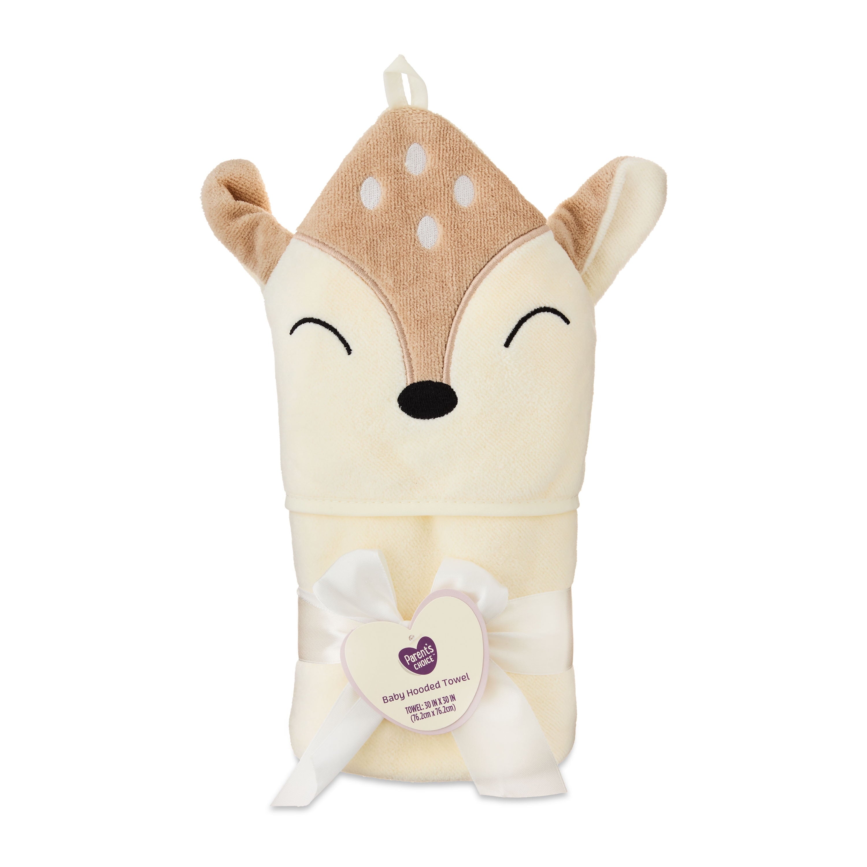 Parent'S Choice Cotton Deer Baby Hooded Towel