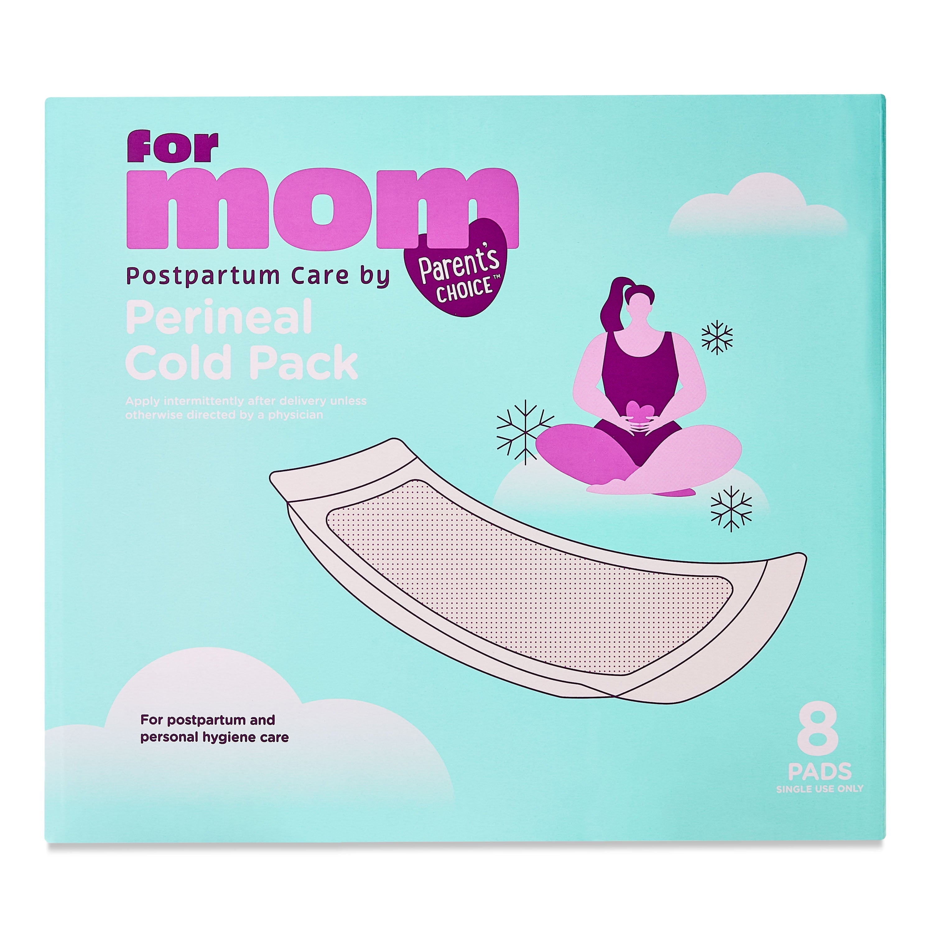 Parent'S Choice Postpartum Care Perineal Cold Pack Ice Pads, Maxi, 8 Count
