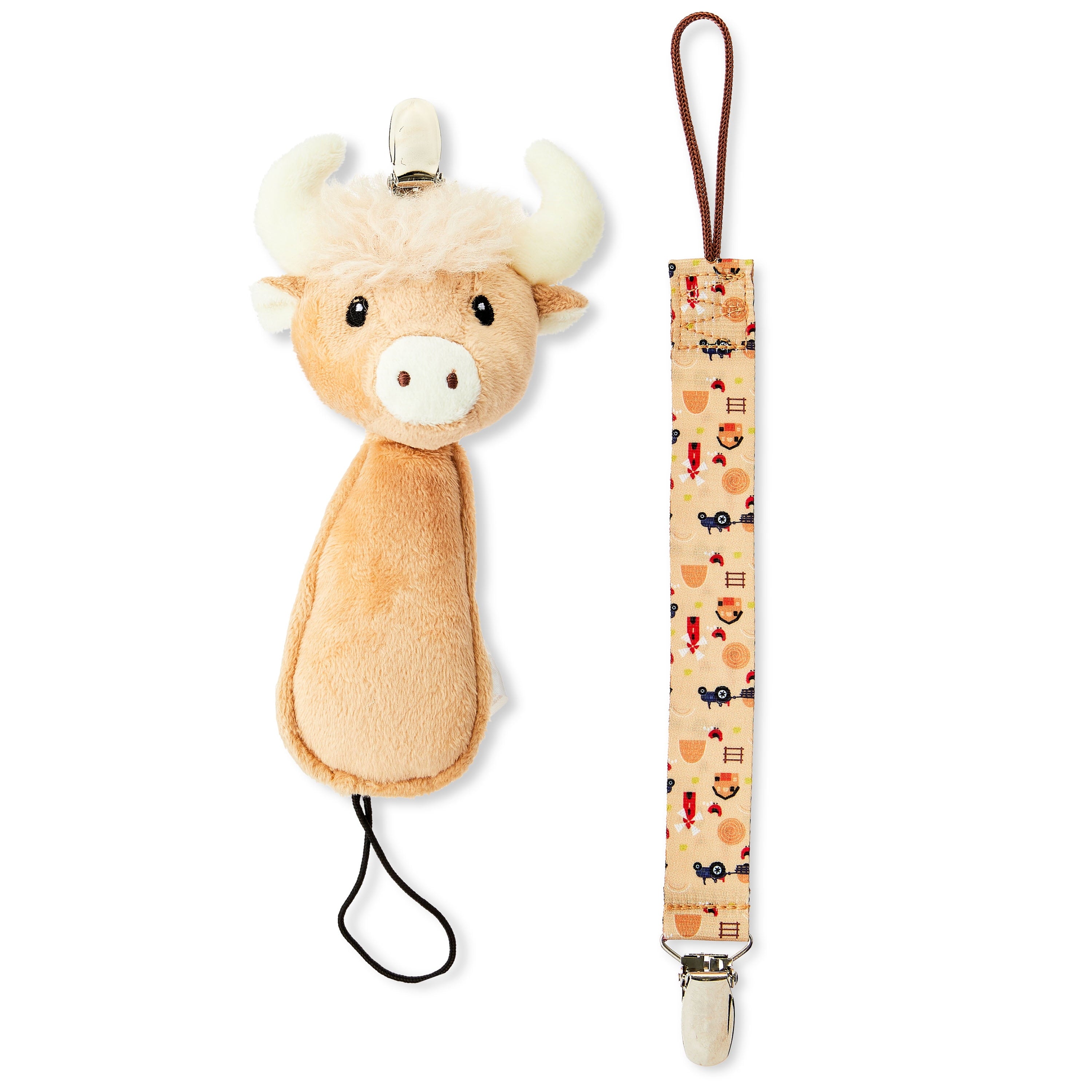 Parent'S Choice Pacifier Buddy & Clip, Cow