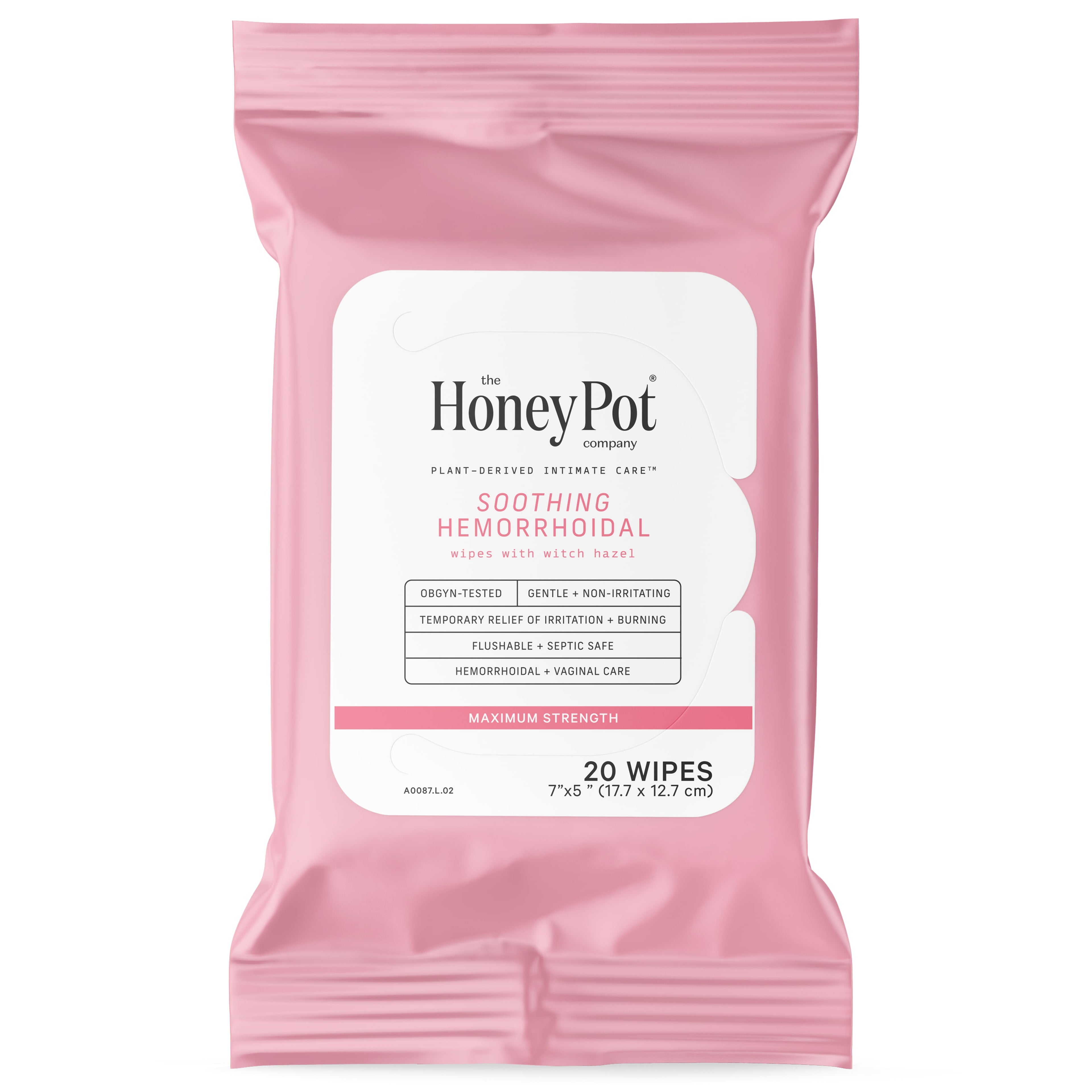 , Soothing Witch Hazel Hemorrhoidal Wipes, 20 Count