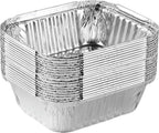 Aluminum Foil Baking Pans 5'' X 6'' X 2” Oblong Tin Foil Cake Pan for Ovens
