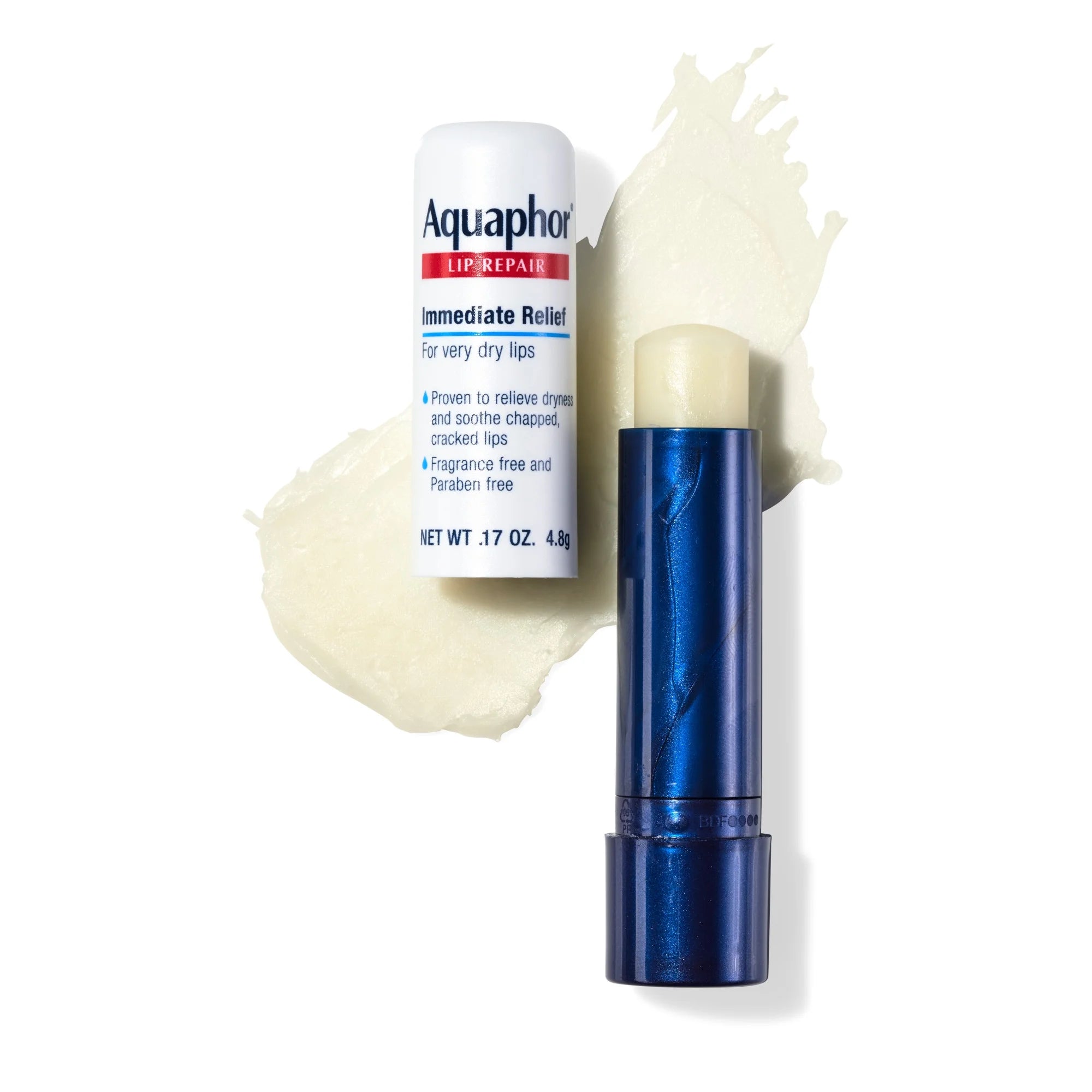 Aquaphor Lip Repair Stick for Dry Chapped Lips, Lip Balm with Shea Butter, 0.17 Oz, 2 Pack