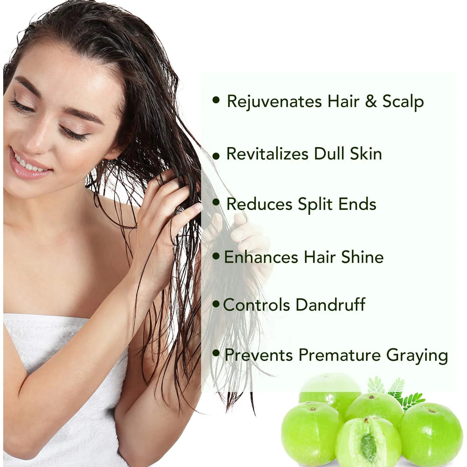 Amla Oil for Hair Care, Hair Oiling, Scalp Massage & Skin Care, Moisturizing & Nourishing, 100% Pure & Natural, Cold Pressed, Cruelty Free, 2.02 Fl Oz