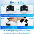 Cell Phone Holder Vacuum Magnetic Adsorption for Car Mount Convenient Folding Su