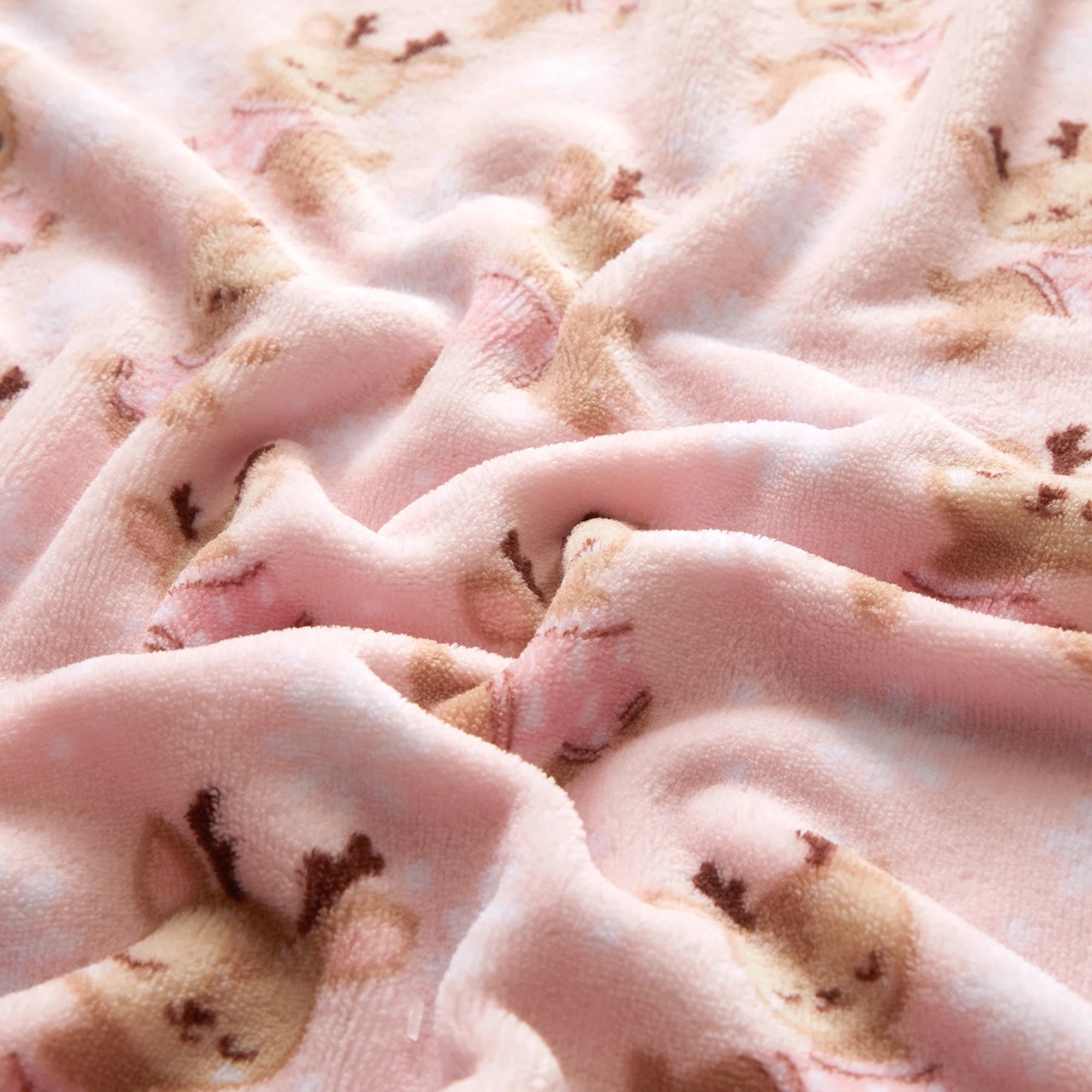 Parent'S Choice 30" X 36" Reindeer Plush Baby Blanket, Pink