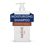 Native Moisturizing Shampoo, Coconut & Vanilla, Sulfate & Paraben Free, 16.5 Oz