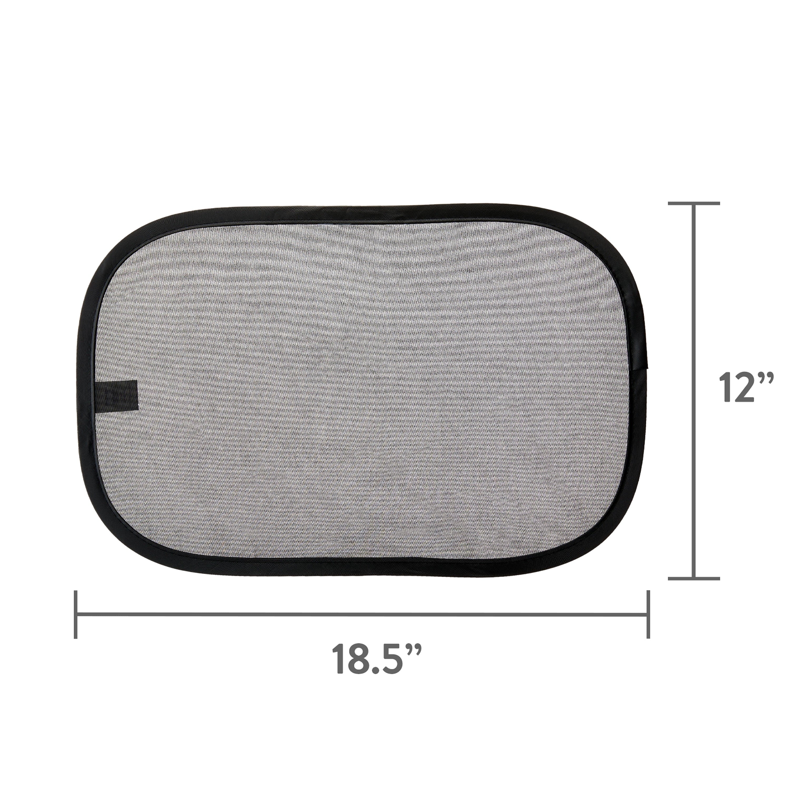 Parent'S Choice Baby Car Window Cling Shades, UPF 50+, Universal Fit, Blocks Heat&Uv, 2 Pack, Black