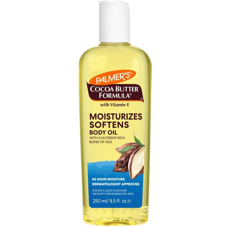 Cocoa Butter Formula Body Oil with Vitamin E: Instant Hydration and Radiant Glow