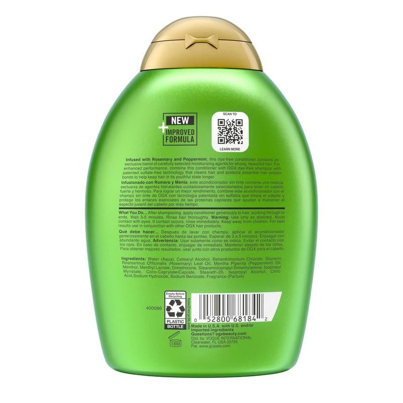 Clarifying Strength and Rosemary Mint Hair Conditioner, 13 Fl. Oz