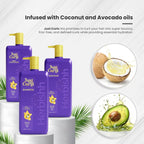 (2 Pack)  Just Curls Coconut & Avocado Oil Infused Curly Hair Shampoo and Conditioner Set, Sulfate-Free Vegan Kit for Curly Hair Care Women & Men Wavy, Curly Hair Products for Nourished Smooth Hair