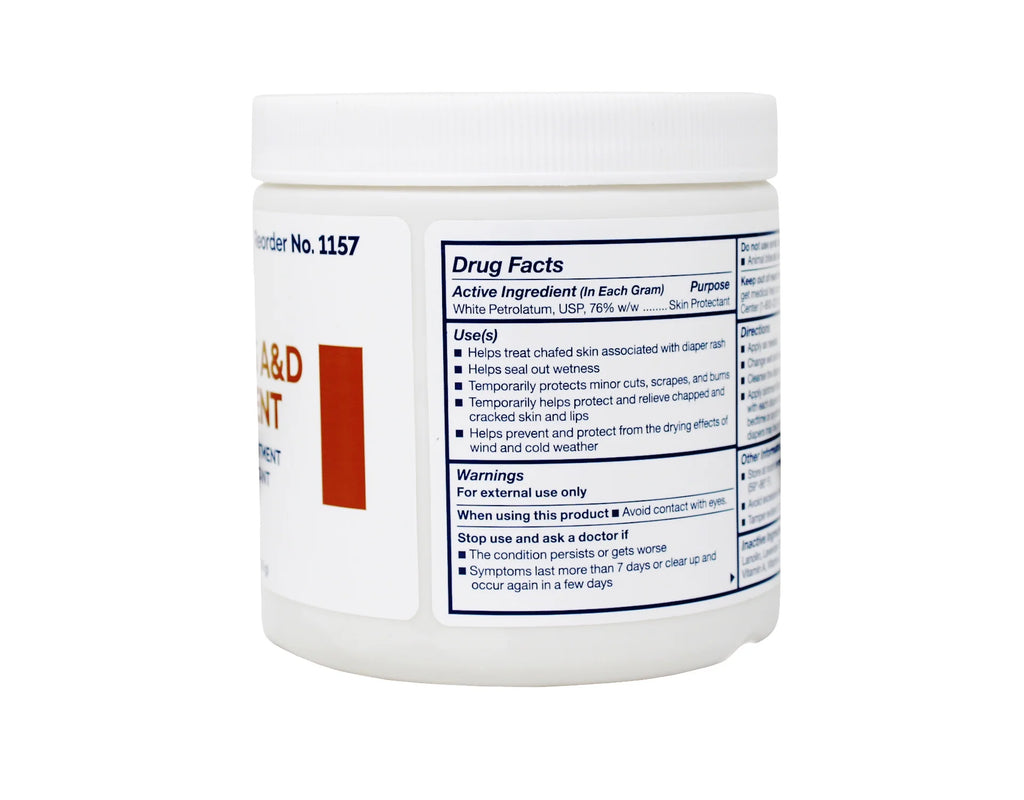 Dynarex Vitamins a and D Ointment for Skin Irritation 15 Oz Jar 2 Ct | Diaper Rash Cream | Baby Cream | Healing Ointment | a and D Ointment for Adults | Tattoo Healing Ointment | Rash Cream for Adults