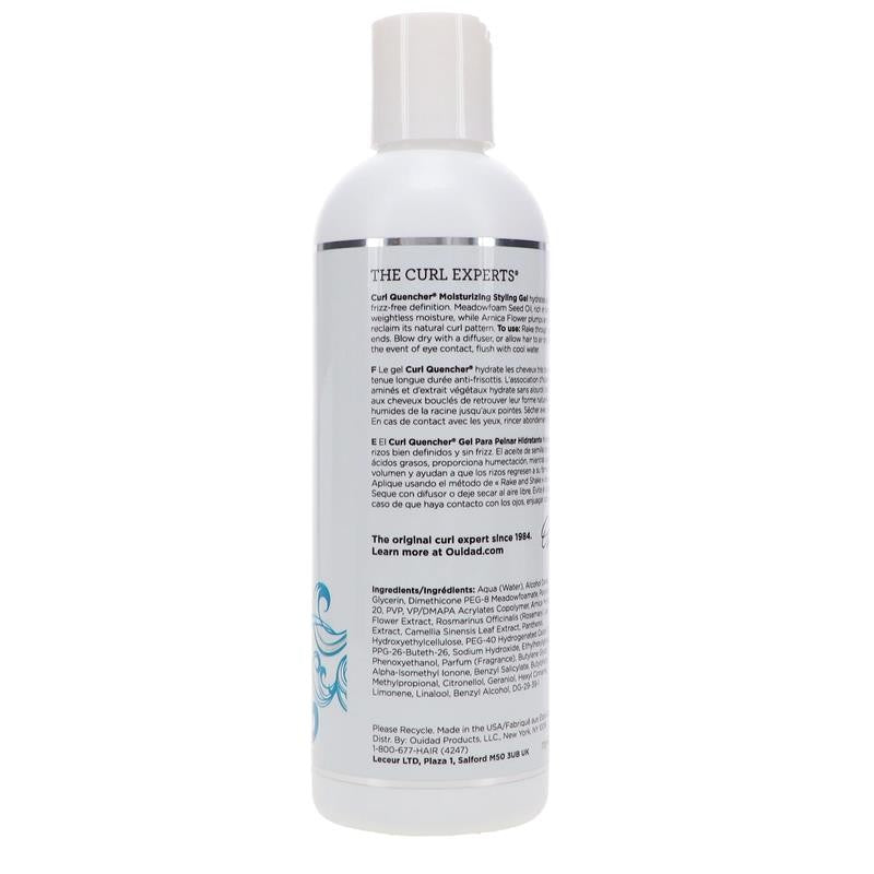 Curl Quencher Moisturizing Styling Gel, Weightless Moisture, Prevents Frizz, 8.5