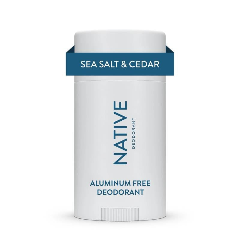 Deodorant, Aluminum Free, Sea Salt & Cedar, for Women and Men, 2.65 Oz