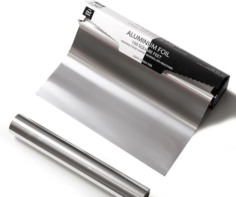 150 Square Feet Standard Aluminum Foil, 12 in X 150 Ft, Home & Commercial Use