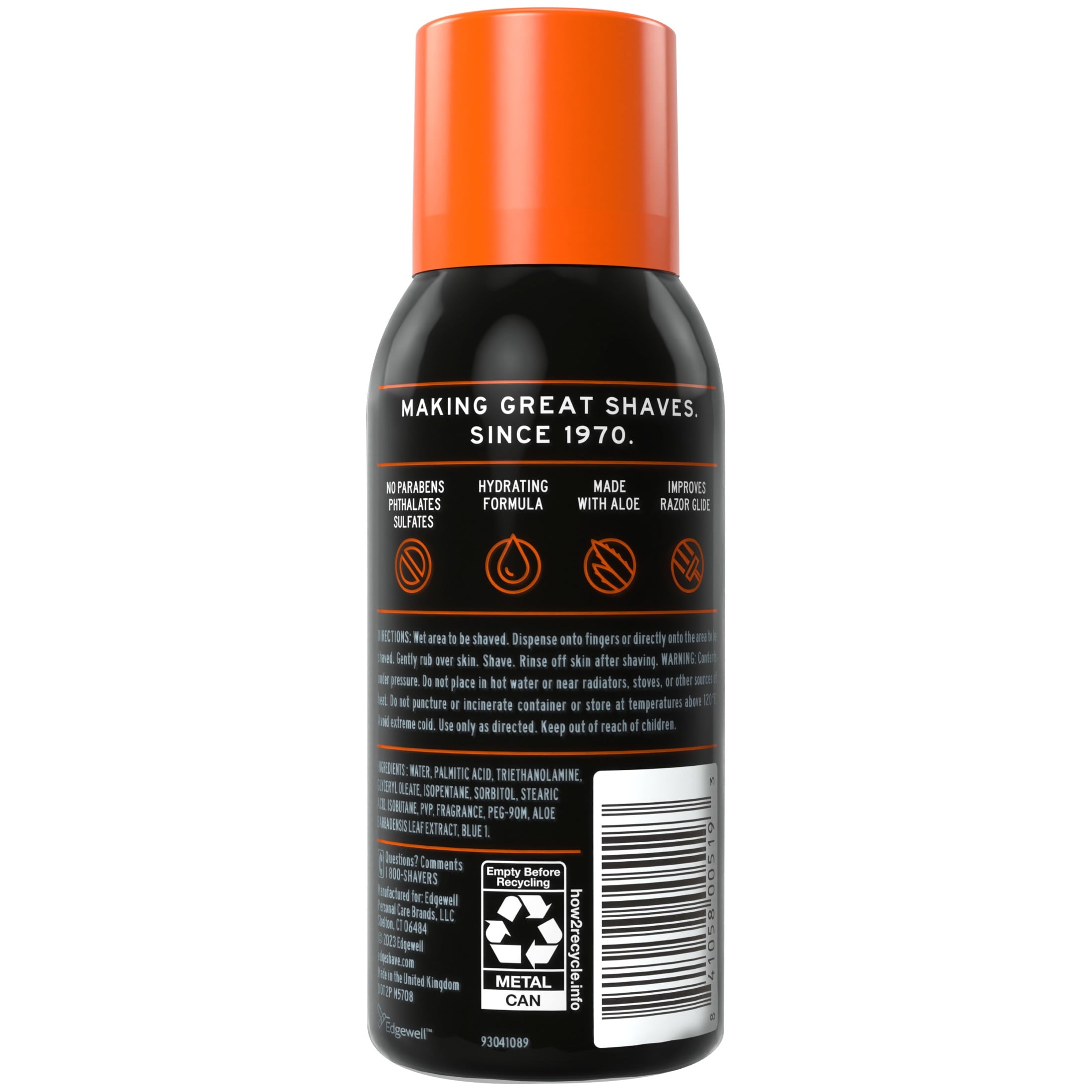 (8 Pack) Edge Sensitive Skin Shave Gel for Men with Aloe, Unscented, 2.75 Oz