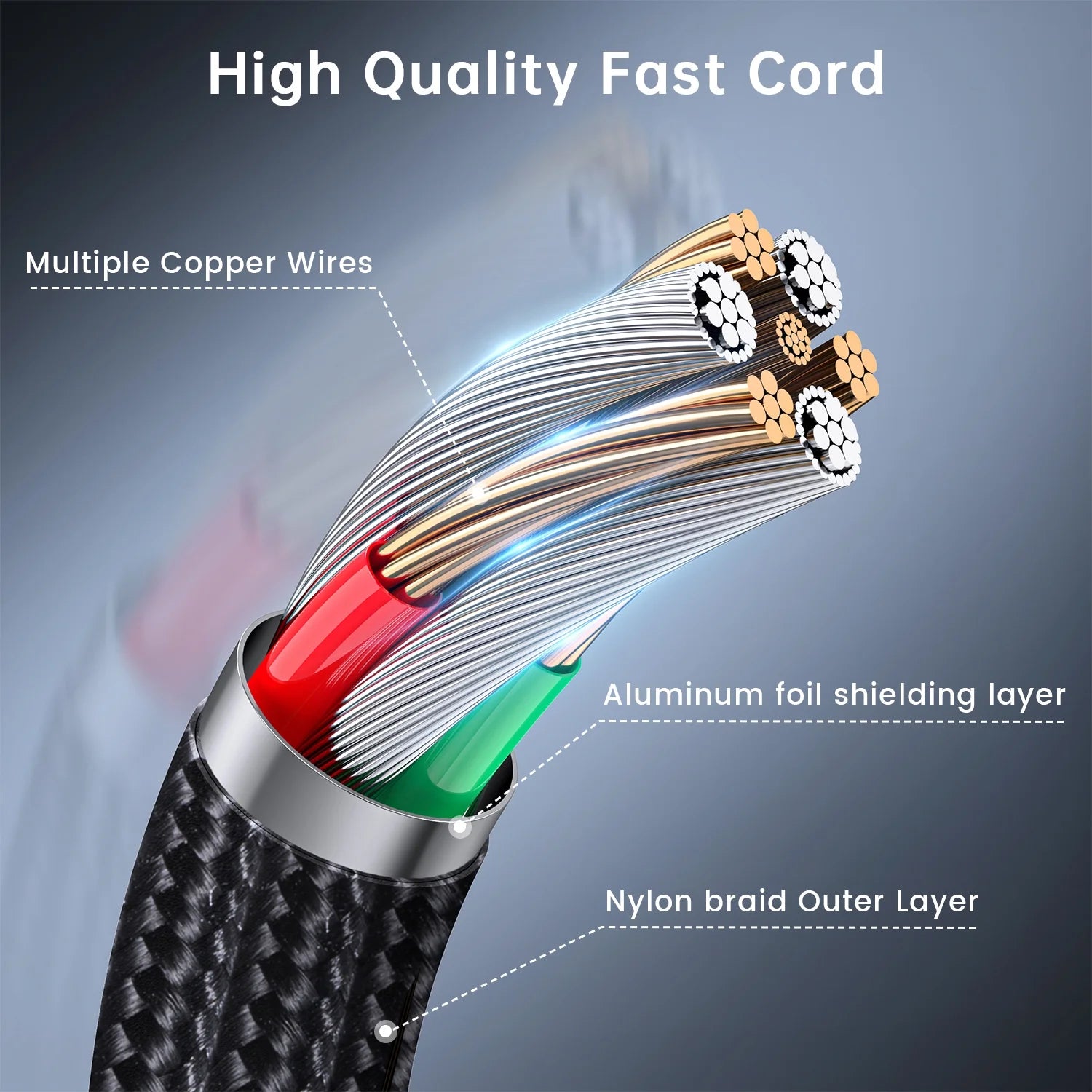 Cshidworld Multi Charging Cable 4FT, Multi Fast Charger Nylon Braided 3 in 1 Universal Phone Charger Fast Charging with USB C/Micro Usb/Iphone Port Compatible with Most Phones & Pads,Black
