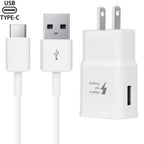 Adaptive Fast Type C Charger Compatible Samsung Galaxy S21+ S21 Ultra 5G S9 S8 plus S10 S10E S20 FE Note 8 9 10 20 Plus, USB Wall Charging Power Adapter + 4Ft USB Type-C Cable