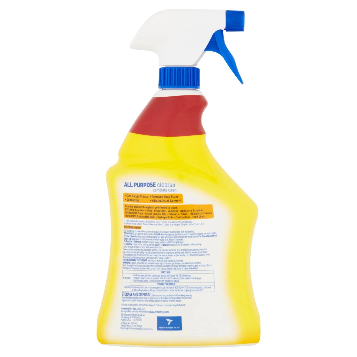 Lysol All Purpose Cleaner Clean Lemon Breeze 32 Oz Package May Vary