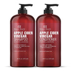 Apple Cider Vinegar Shampoo and Conditioner Set - Helps Dry Itchy Scalp, Dandruf