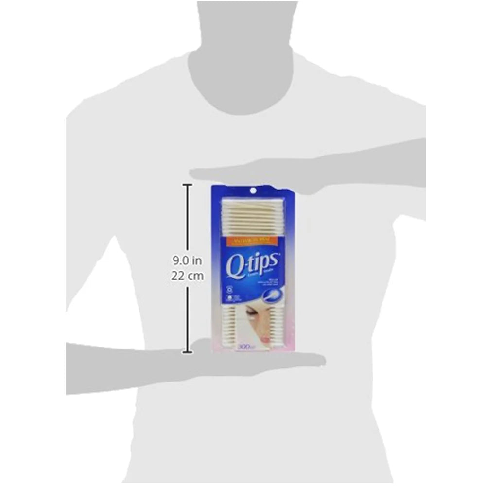 2-Pack Q-Tips Cotton Swabs, Antibacterial, 300 Each