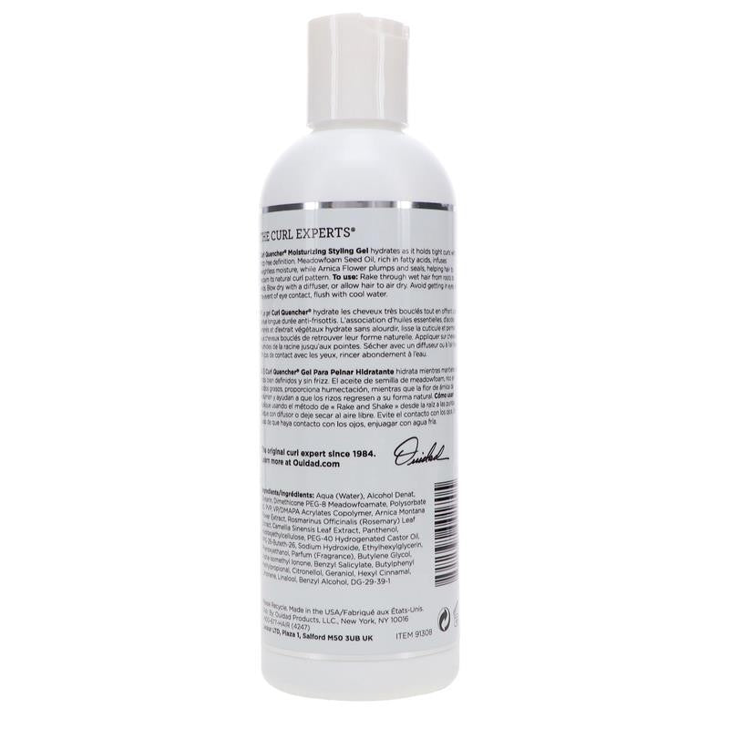 Curl Quencher Moisturizing Styling Gel, Weightless Moisture, Prevents Frizz, 8.5