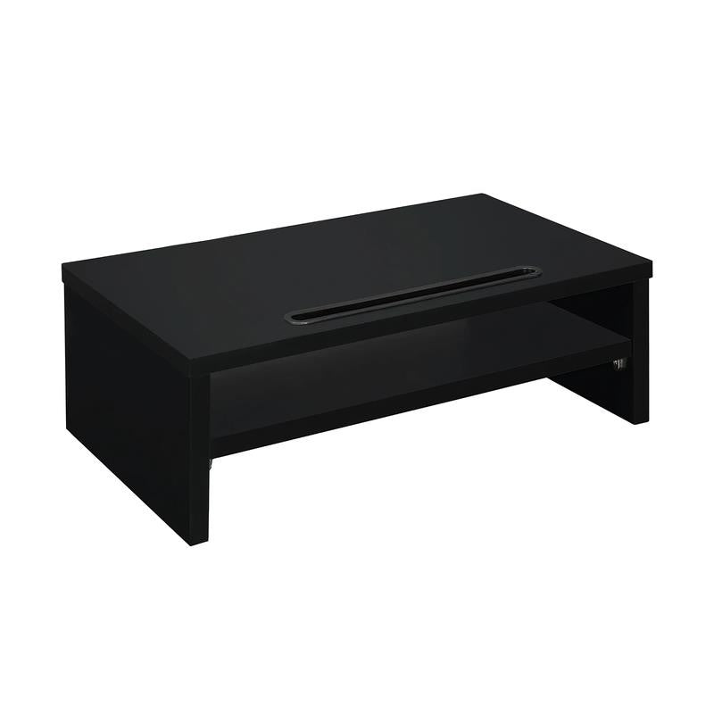 2-Tier Wooden Desktop Riser with Pad Holder,Monitor Stand Riser with Storage Org