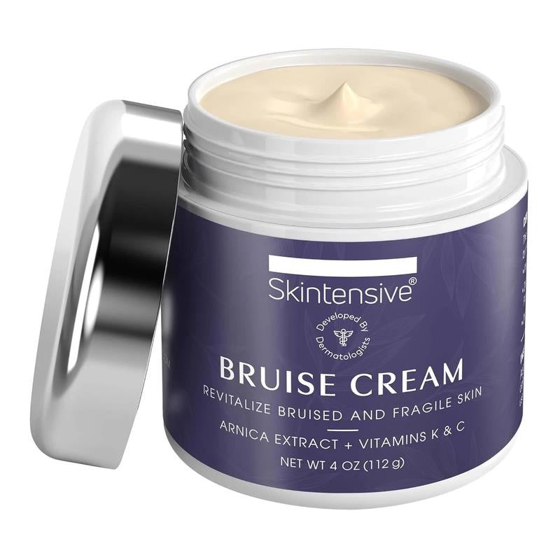 Arnica Bruise Cream, 4 Oz, for Thin Skin, Moisturizing, Vitamin K C and E, Skin