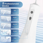 Cordless Water Flosser 300Ml, IPX7 Waterproof Oral Irrigator with 5 Cleaning Mod