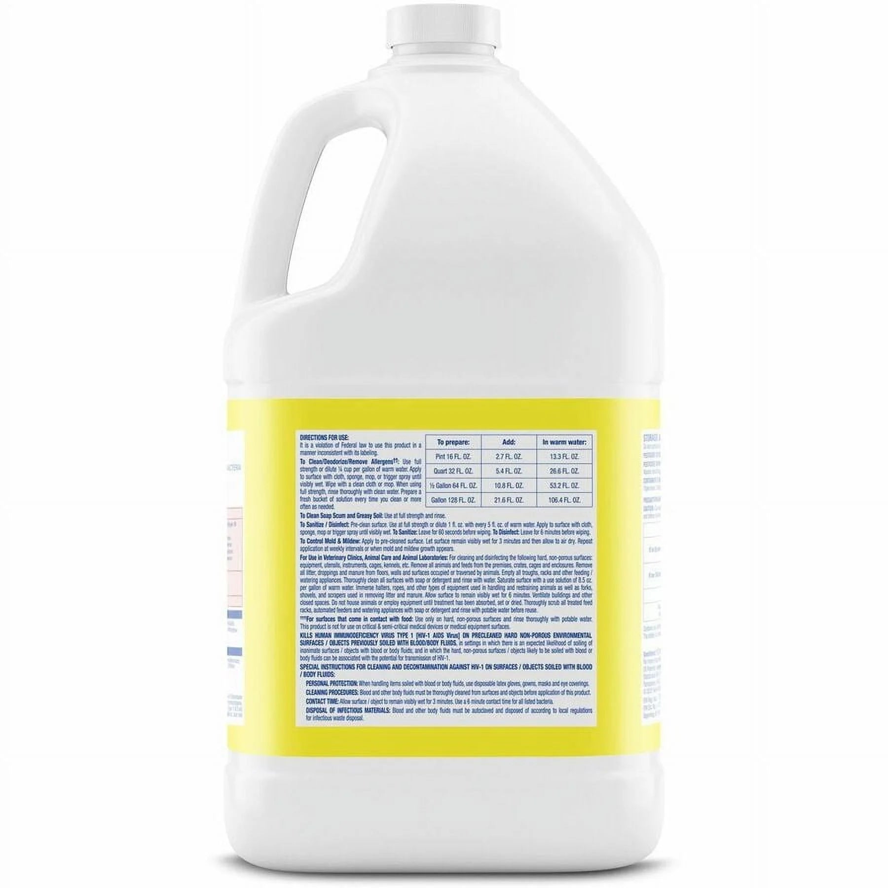 Lysol Disinfectant Deodorizing Cleaner - Lemon Scent - Concentrate 4/128 Oz.​