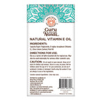 Gurunanda Natural Vitamin E Oil - 5,000 IU - 2 Fl. Oz