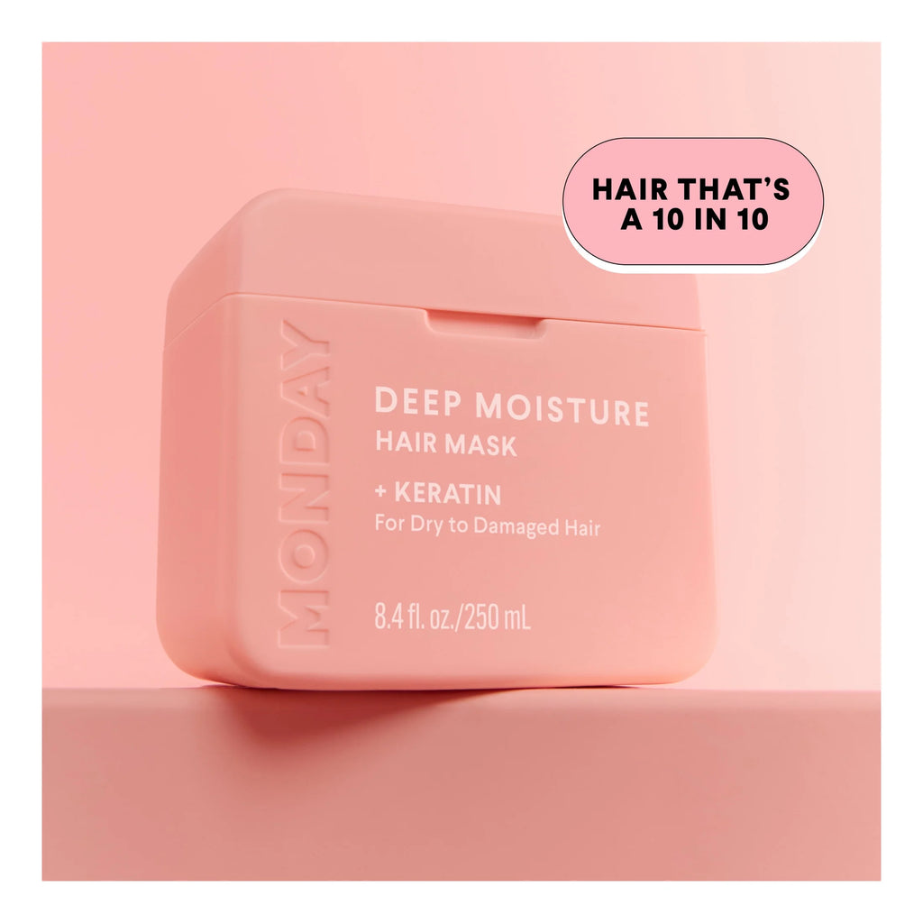 Deep Moisture Hair Mask, Strength Dry Damaged Hair, Keratin Shea Butter 8 Fl Oz