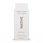 Native Body Wash, Sulfate Free, Coconut & Vanilla, for Women and Men, 18 Oz