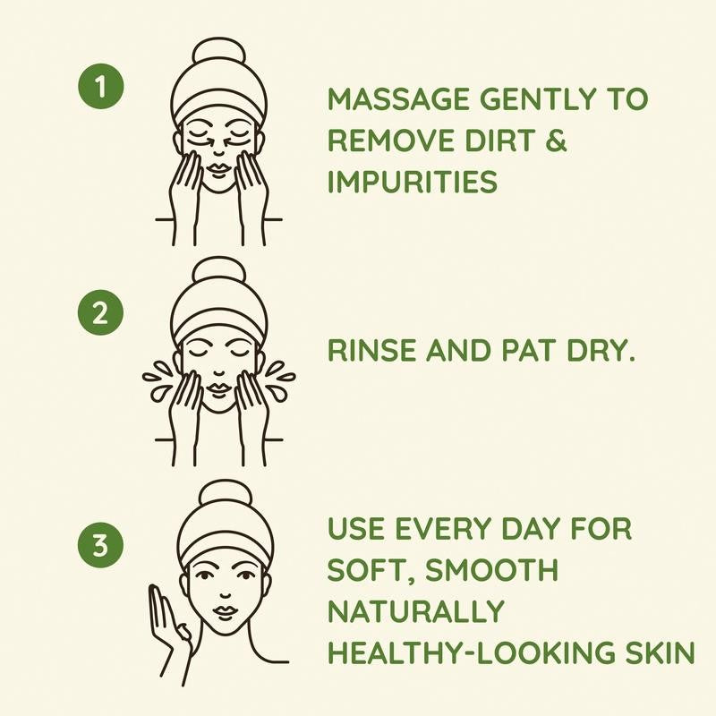 Daily Moisturizing Facial Cleanser Bar, Face Wash for Dry Skin, 3.5 Oz, 3 Pack