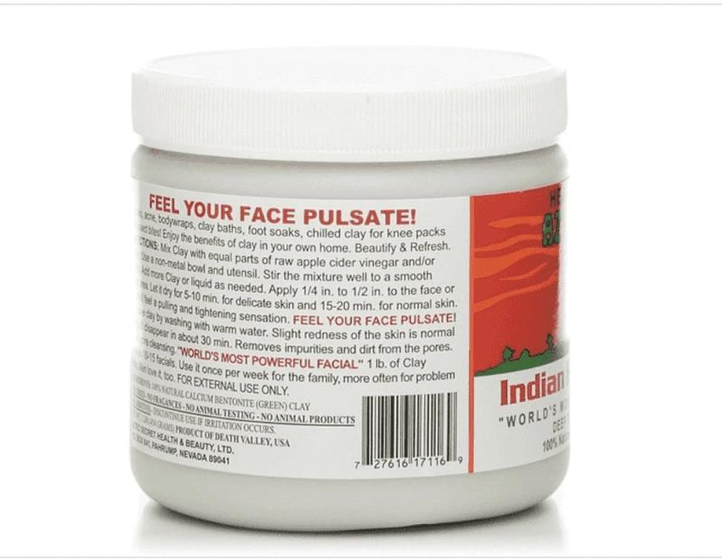 100% Natural Calcium Bentonite Clay Deep Pore Cleansing for Facial & Body Mask,